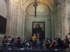 Camareta Romeu y Eduardo Sandoval en Ensayo
