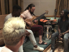 Adonis y Osain del Monte, Alain Pérez y Eduardo Sandoval en el Estudio