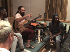 Adonis y Osain del Monte, Alain Pérez y Eduardo Sandoval en el Estudio
