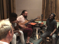 Adonis y Osain del Monte, Alain Pérez y Eduardo Sandoval en el Estudio